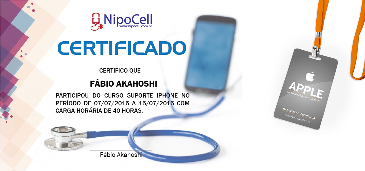 Certificação Tech NipoCell — Curso de Manutenção de Celular Dourados